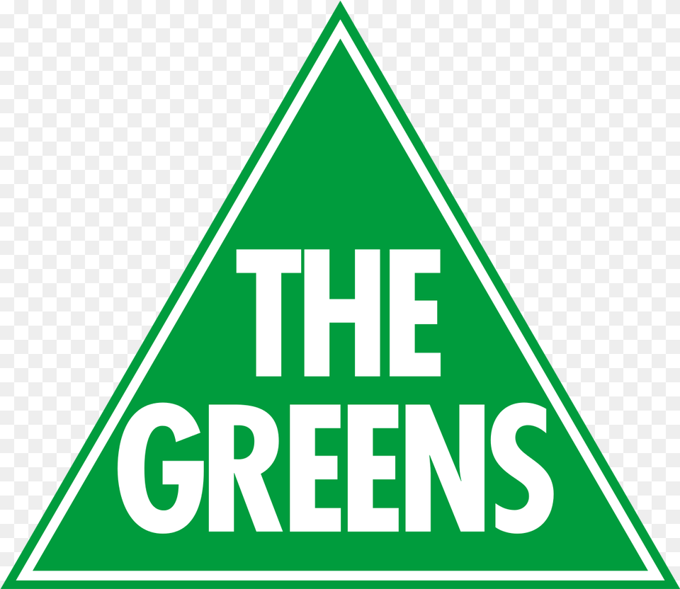 Queensland Greens Australian Greens Party Logo, Triangle, Sign, Symbol Png