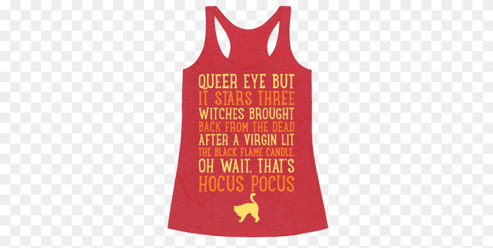 Queer Eye But Its Hocus Pocus Meme Parody White Print Racerback, Clothing, Tank Top, Person Free Png Download