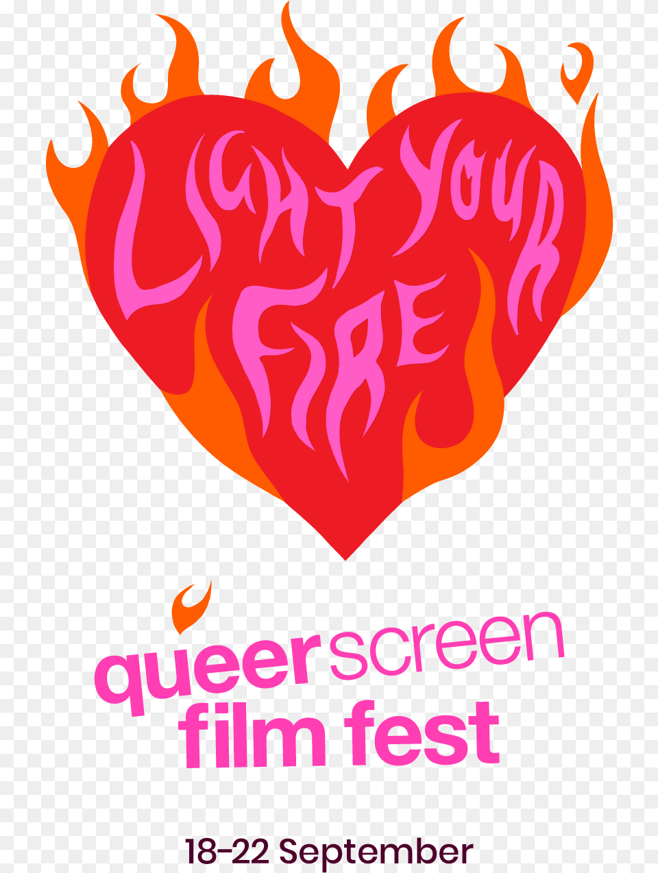Queer Screen Film Fest 2019, Advertisement, Poster, Heart Free Transparent Png