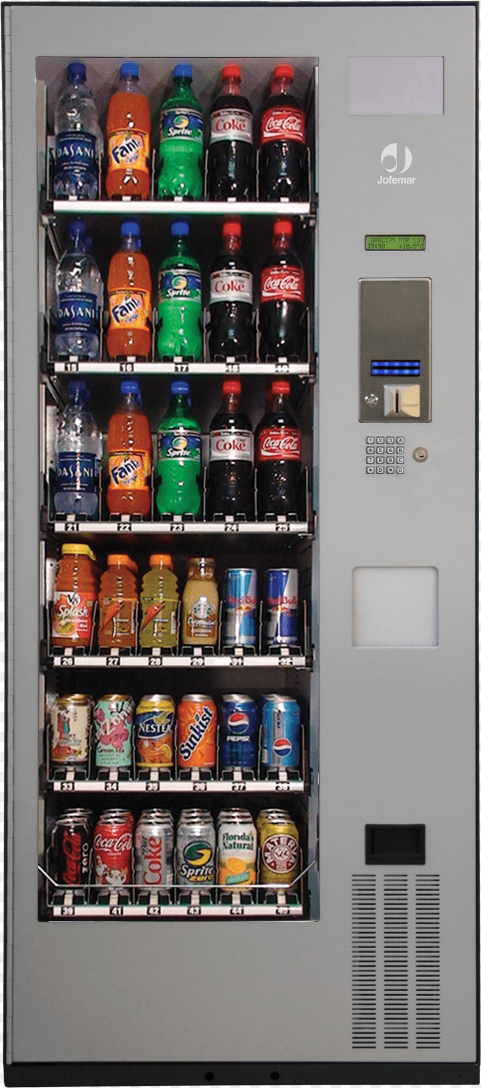 Quencher Jofemar Vending Machine Soda Free Png Download