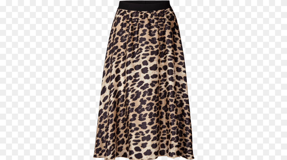 Quent Flaki Skirt Leopard Print A Line, Clothing, Miniskirt, Coat Png Image