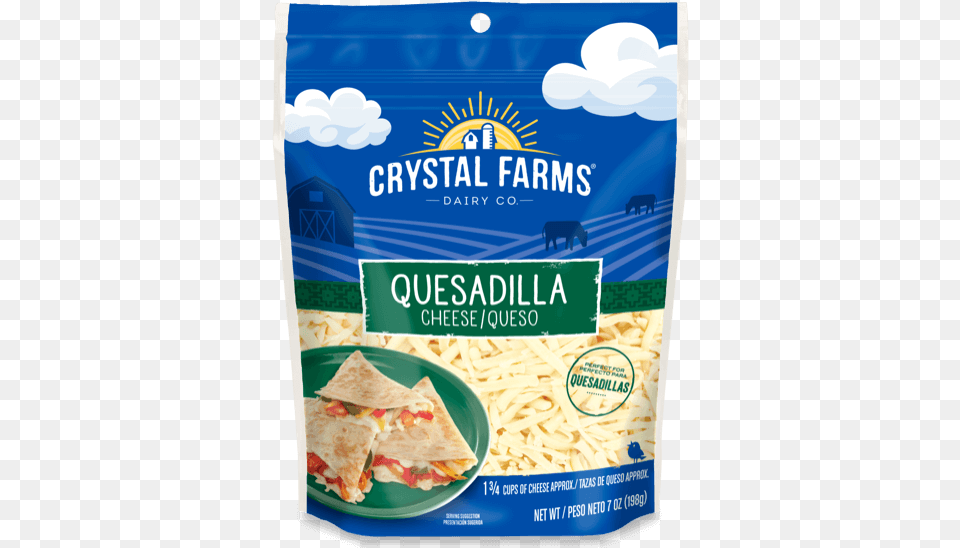 Quesadilla Cheese From Crystal Farms Oaxaca Cheese, Food, Sandwich, Animal, Cattle Free Transparent Png