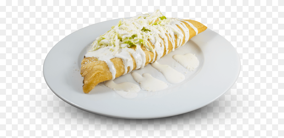 Quesadilla Dorada Fast Food, Plate, Enchilada Free Png Download