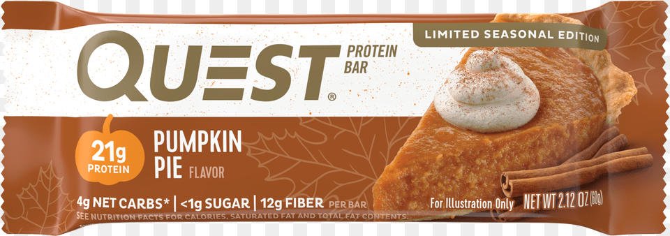 Quest Bar Pumpkin Pie Bars Flyer, Dessert, Food, Pastry, Bread Free Png