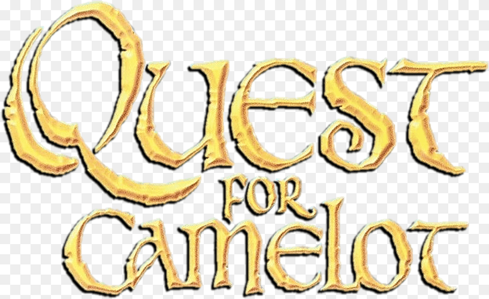 Quest For Camelot Shadowed Logo Warner Bros Quest For Camelot Logo, Text, Fungus, Plant Png