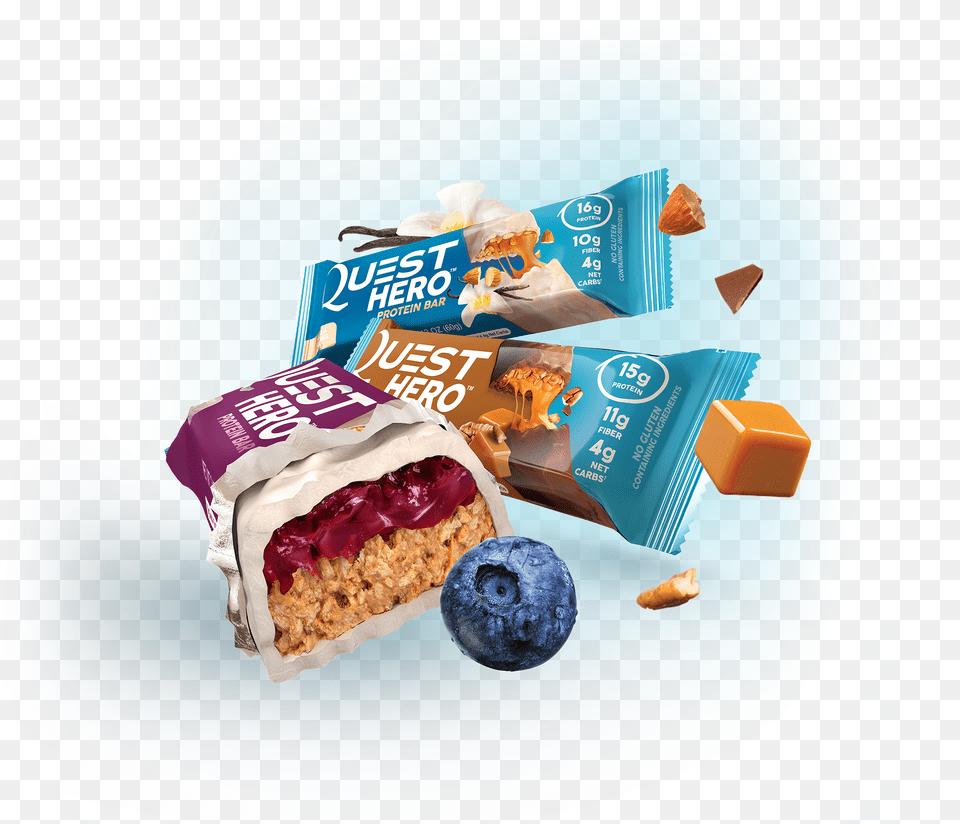 Quest Hero Protein Bars, Advertisement, Food, Berry, Fruit Free Png Download