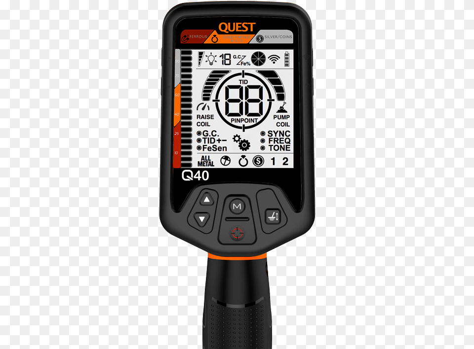 Quest Q40 Metal Detector Face Quest 40 Metal Detector, Electronics, Screen, Computer Hardware, Hardware Png