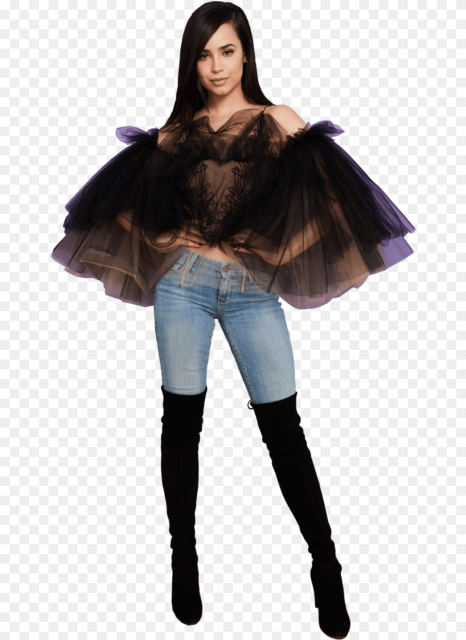 Question Download Sofia Carson, Blouse, Clothing, Fashion, Pants Png