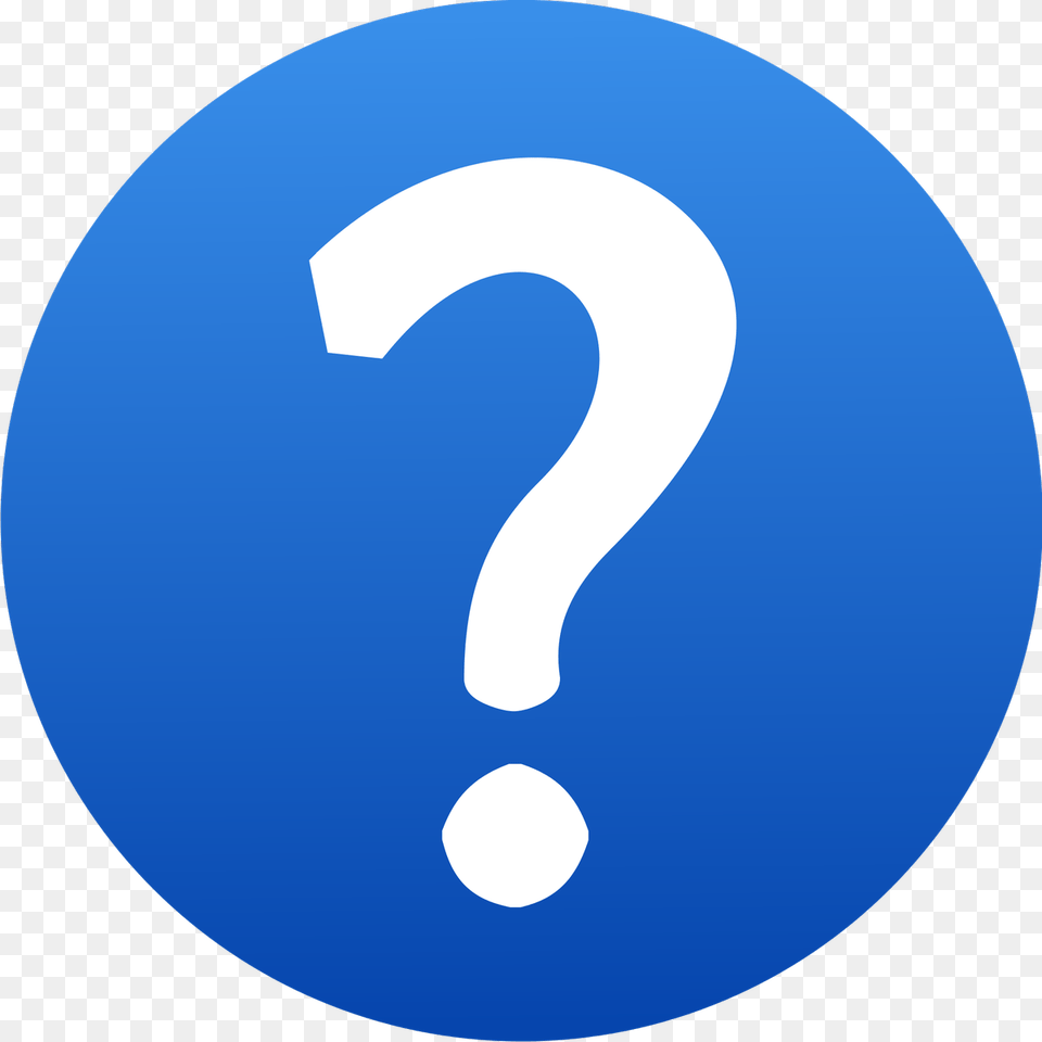 Question Mark Blue, Symbol, Number, Text, Disk Free Png Download