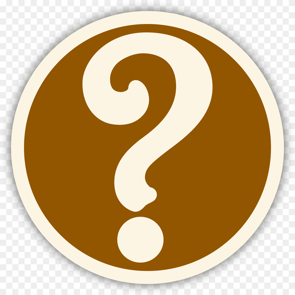 Question Mark Brown Circle Syria Flag, Symbol, Text, Disk, Number Png Image