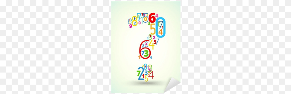 Question Mark Colored Vector Font From Numbers Sticker Question Mark And Numbers, Text, Number, Symbol Png Image