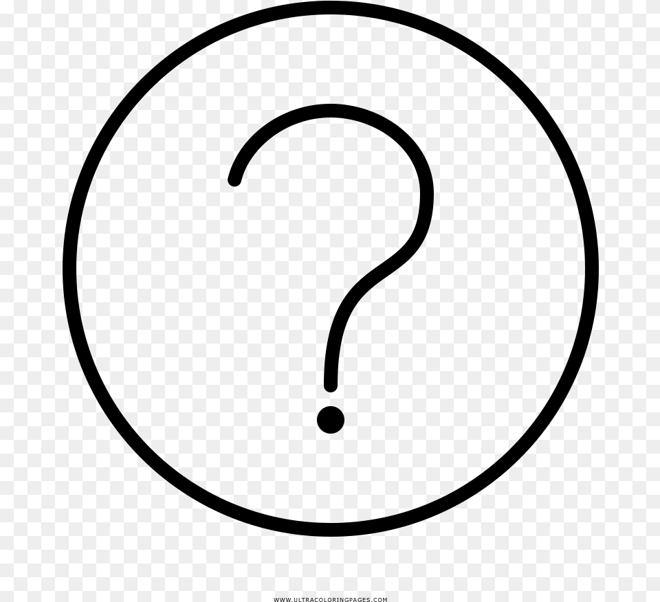 Question Mark Coloring, Gray Png Image