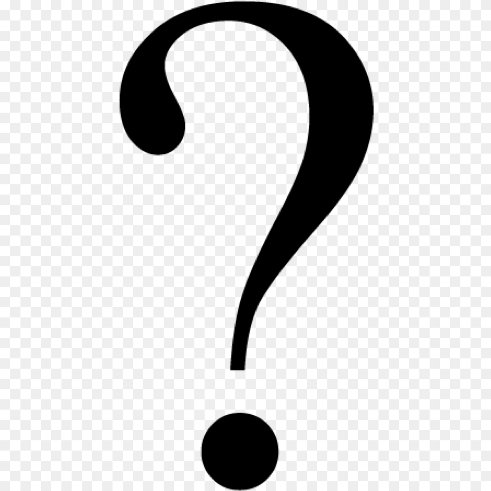 Question Mark Graphic Freeuse Black And White Clipart Black Question Mark, Gray Png