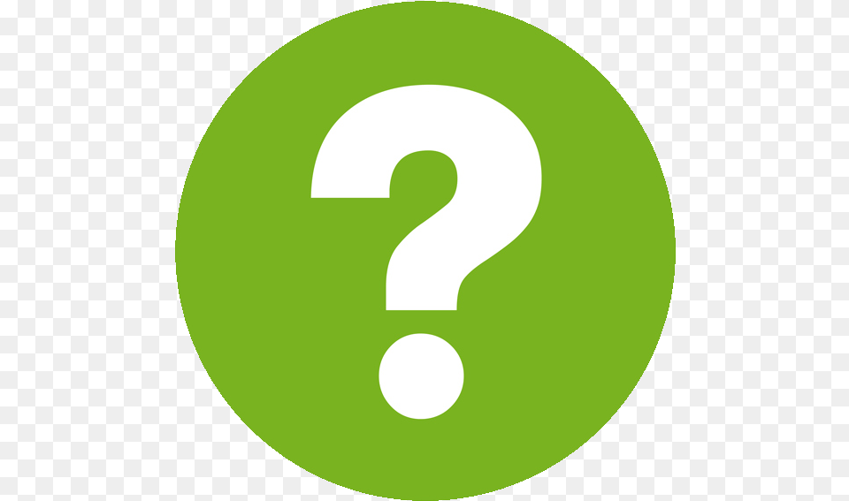 Question Mark Icon Green, Number, Symbol, Text, Disk Png Image