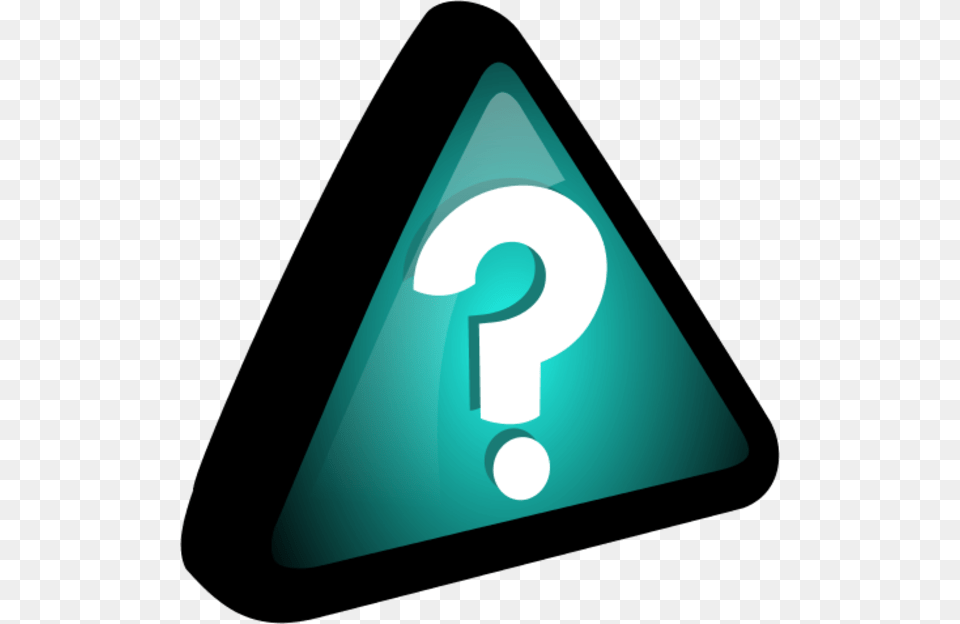 Question Mark In A Triangle Vector Clip Art, Symbol, Text Png Image