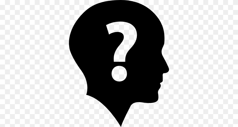 Question Mark In Head, Person, Silhouette, Face, Text Free Transparent Png