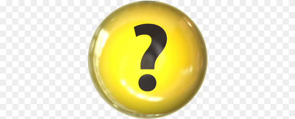 Question Mark On Yellow Sphere Answering How To Use Je Sais Pas, Number, Symbol, Text Free Transparent Png