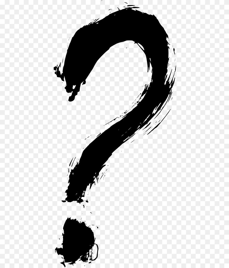 Question Mark Paint Brush, Stencil, Adult, Female, Person Free Png Download