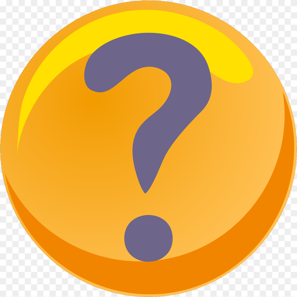 Question Mark Purple Yellow Svg Vector Circle, Sphere Free Png Download