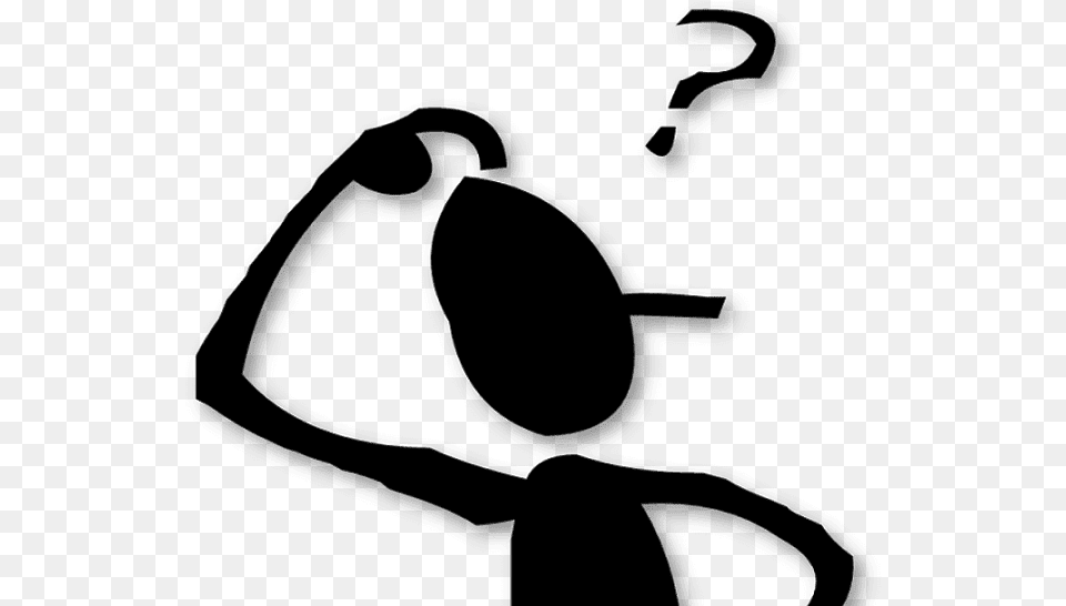 Question Mark Thinking Clipart, Gray Png