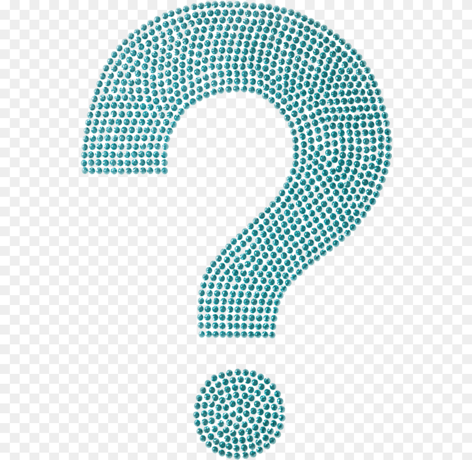 Question Mark Turquoise Aboriginal Dot Painting Circle, Number, Symbol, Text, Accessories Free Png Download