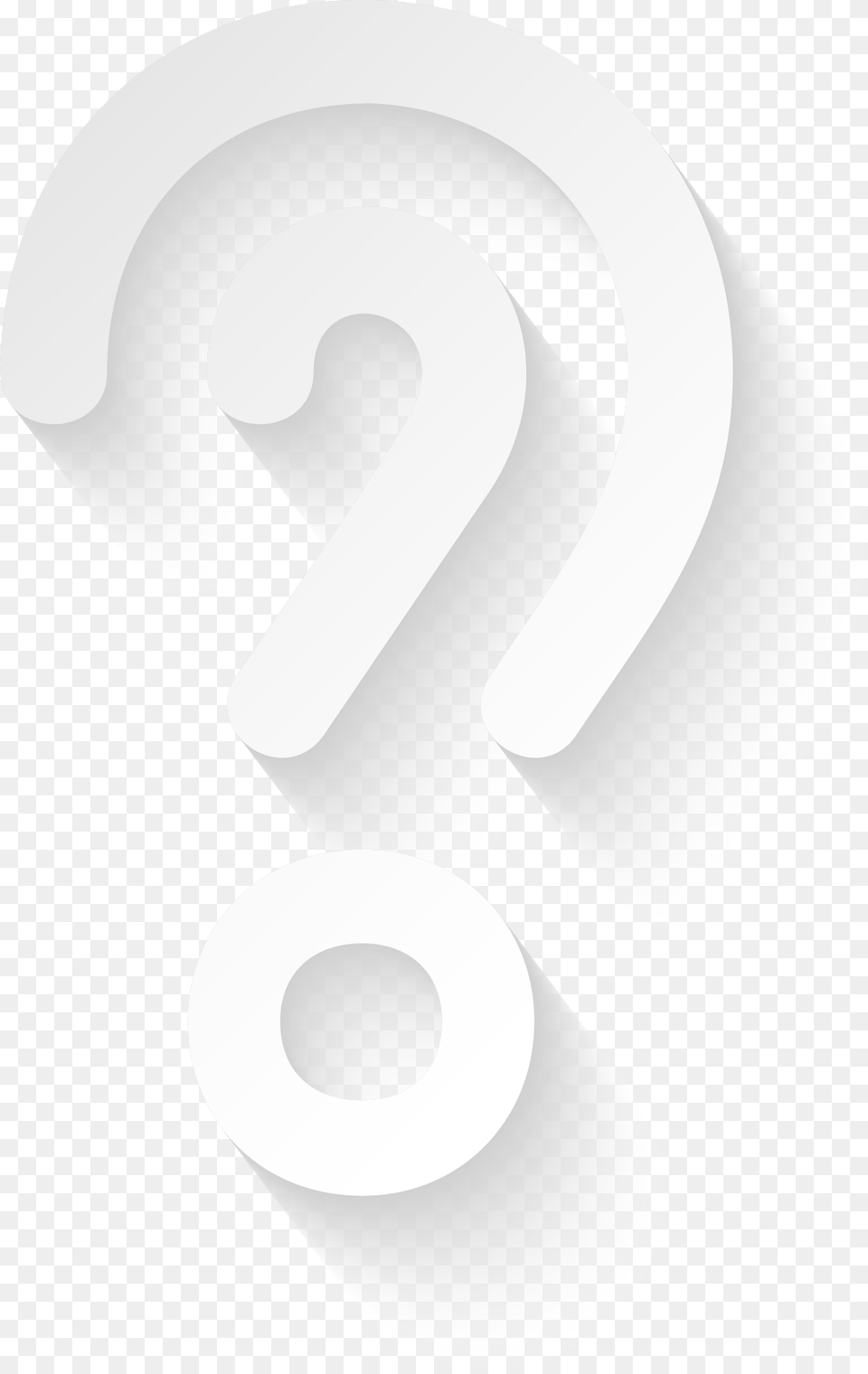 Question Mark White White 3d Question Mark, Text, Symbol Png Image