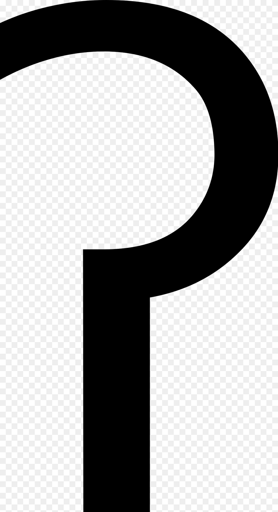 Question Mark Without Dot, Gray Free Png