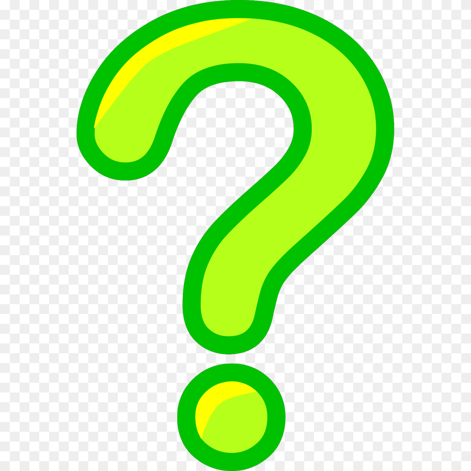 Question Markquestionpunctuation Markshelpinterrogation Animated Question Mark Transparent Background, Green Free Png Download