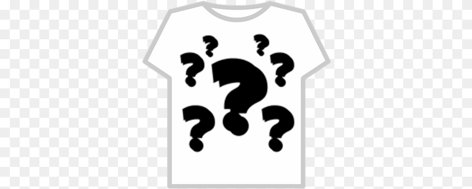 Question Marks Background Roblox Premium Logo, Clothing, Stencil, T-shirt, Baby Free Png Download