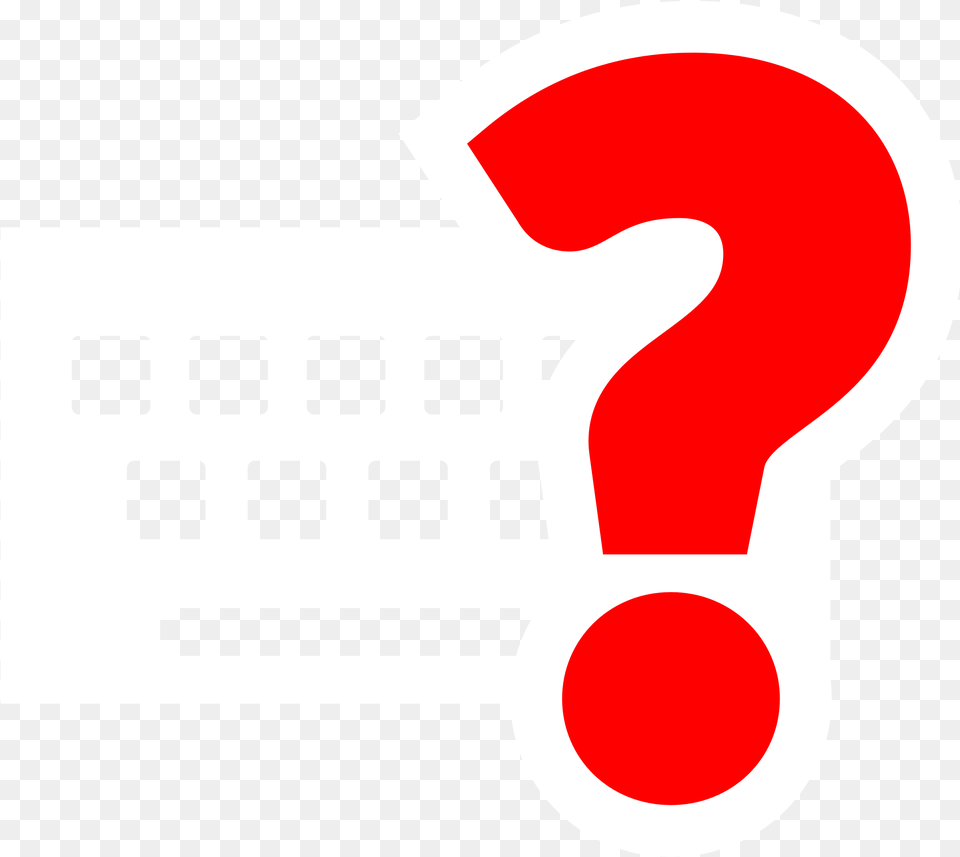 Question Marks Transparent Red Question Mark, Text, Logo, Symbol Free Png Download