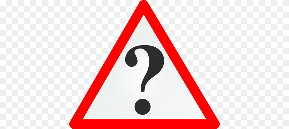 Question Warning Triangle Transparent, Sign, Symbol, Road Sign, Hockey Png