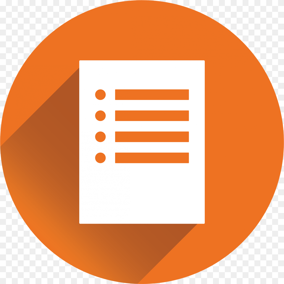 Questionnaire Icon Orange, Page, Text Free Transparent Png