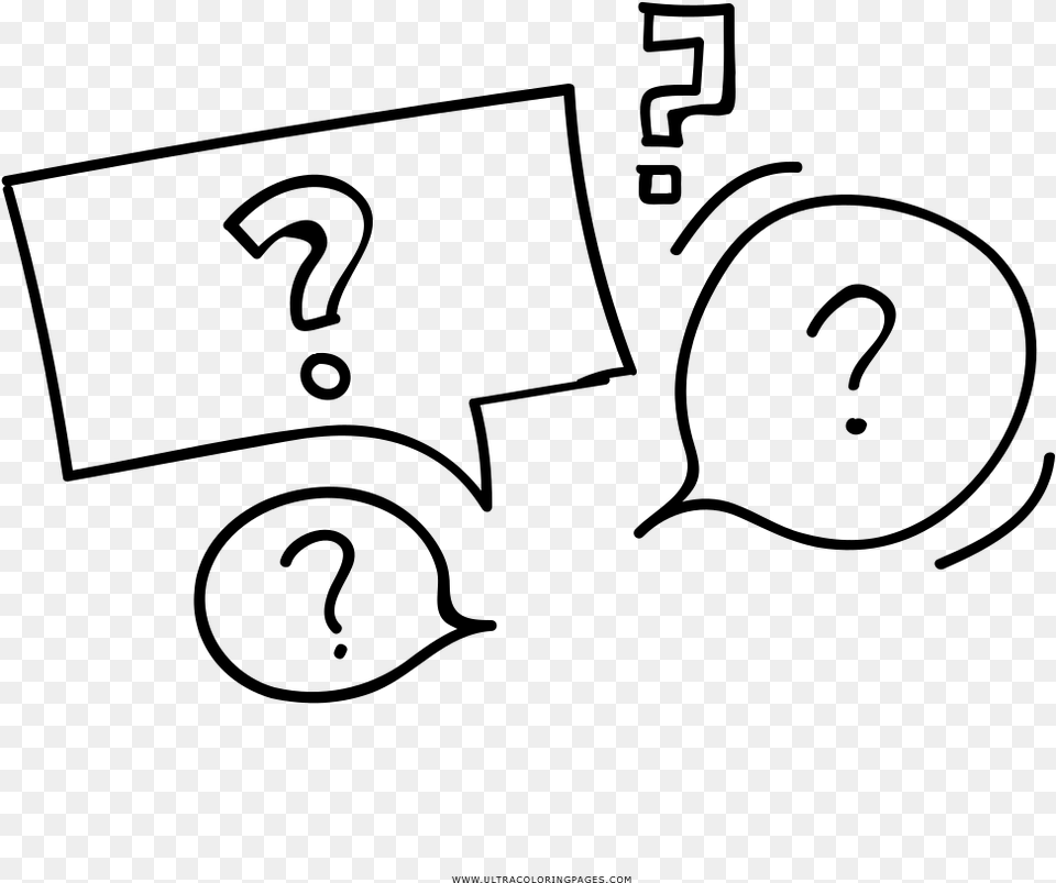 Questions Coloring, Gray Free Png