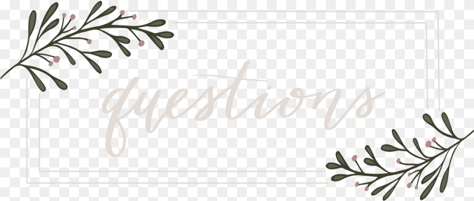Questions Header Calligraphy, Art, Graphics, Pattern, Floral Design Png Image