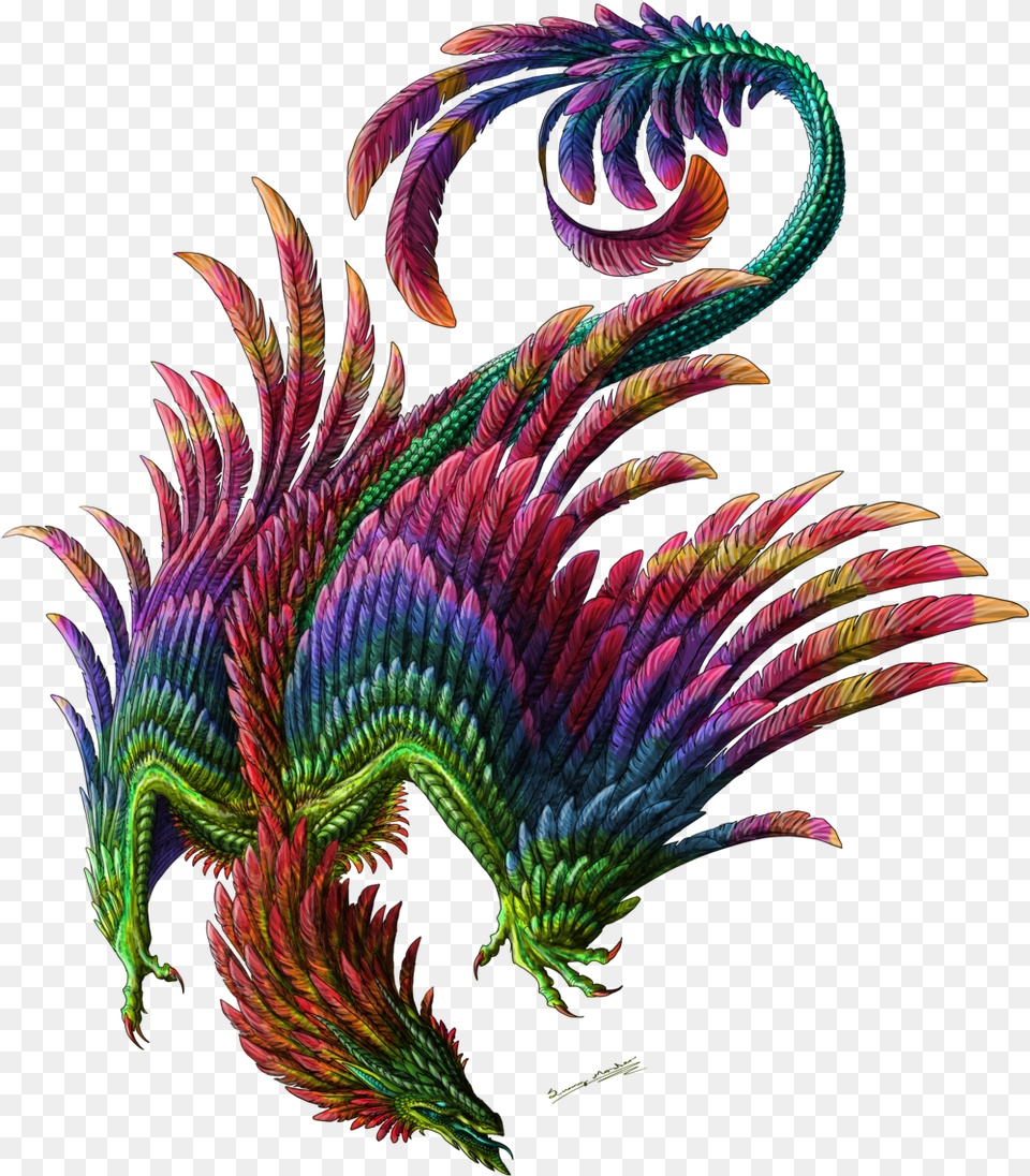 Quetzalcoatl By Sunima Feathered Serpent Aztec God Quetzalcoatl, Pattern, Plant, Accessories, Fractal Png Image