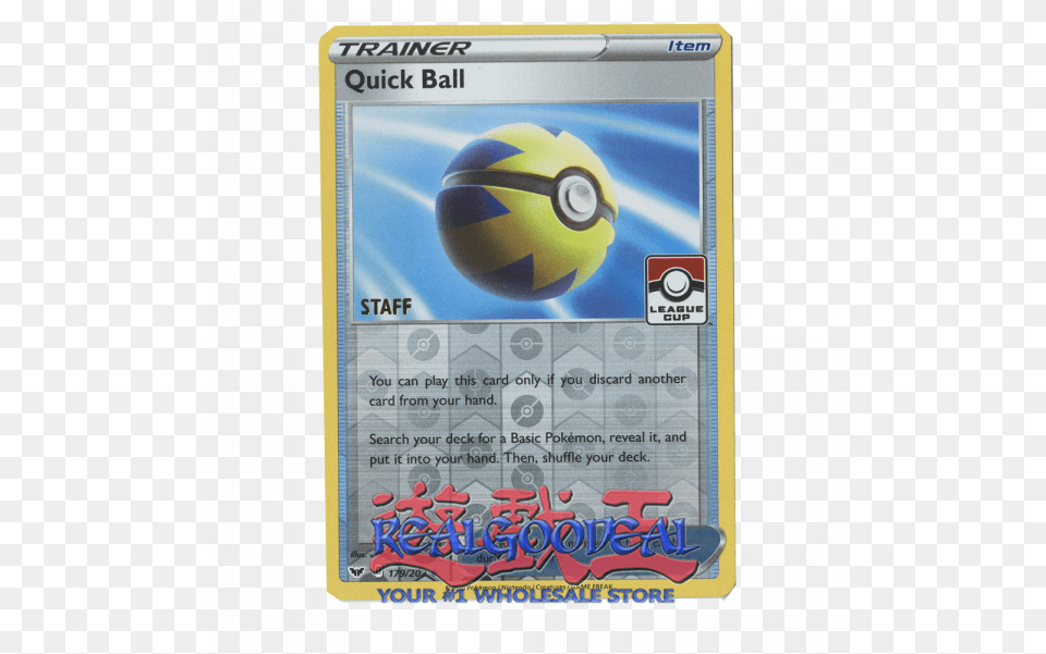 Quick Ball Trainer Reverse Holo Pokemon League Quick Ball 179 202 League Promo, Football, Soccer, Soccer Ball, Sport Free Png Download