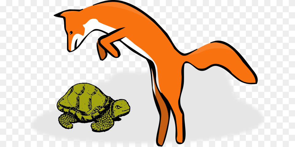 Quick Brown Fox Jumps Over The Lazy Dog Clipart Fox Clipart, Animal, Reptile, Sea Life, Turtle Free Png Download