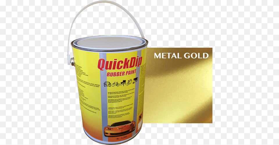 Quick Dip Rubber Paint 4l Gold Matt Gold Rubber Paint, Can, Tin Png Image