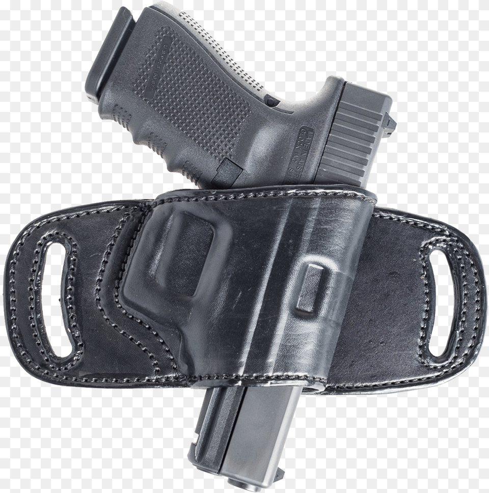 Quick Draw Owb Belt Loop Leather Holsterclass Handgun Holster, Firearm, Gun, Weapon, Accessories Free Png