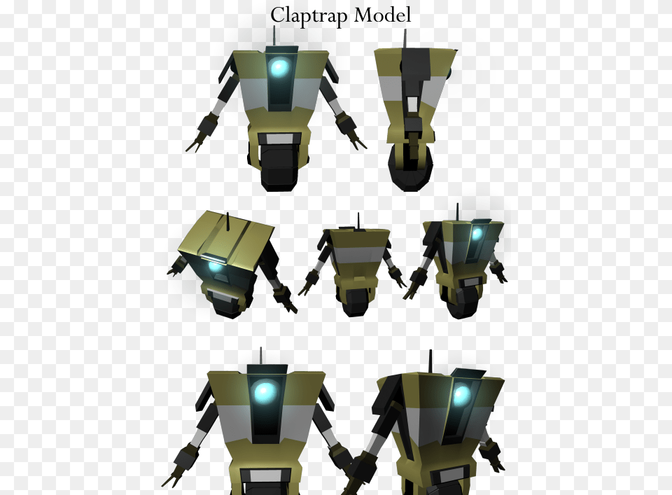 Quick Model Of Claptrap From Borderlands Illustration, Lighting, Electronics, Adult, Male Png