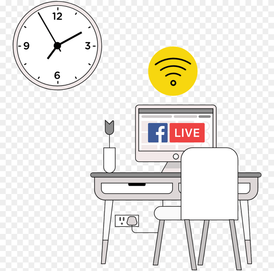 Quick Network Monitoring Fb Live Demos Wall Clock, Desk, Furniture, Table, Analog Clock Free Png