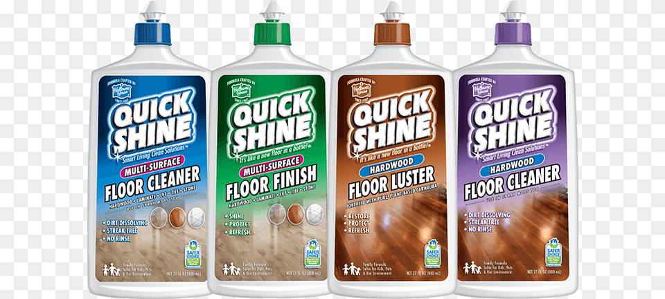 Quick Shine Finish Cleaner And Luster In Squirt Bottles, Can, Spray Can, Tin, Food Png