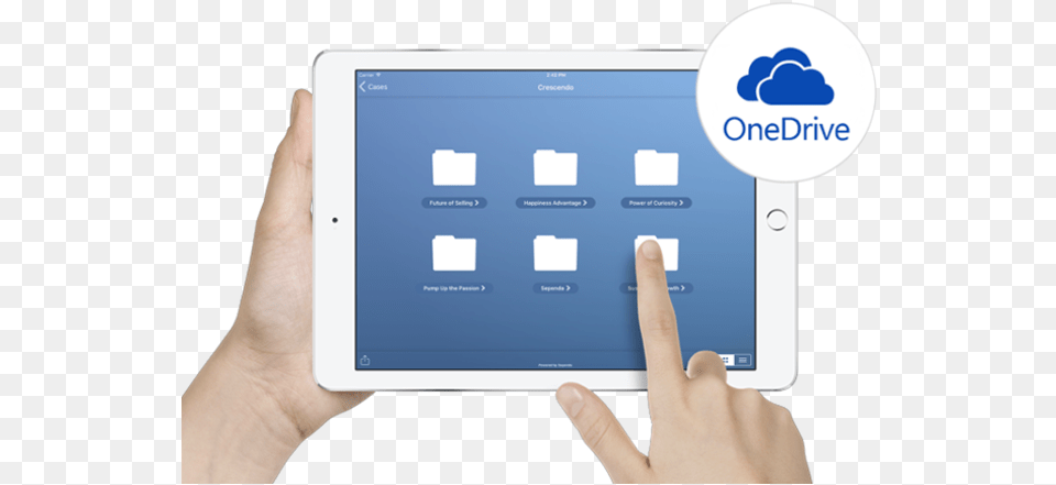 Quick Start With Crescendo For Microsoft Onedrive Onedrive, Computer, Electronics, Tablet Computer, Body Part Free Png