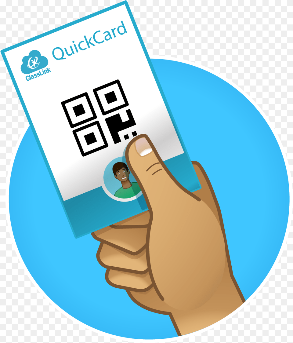 Quickcard Logo For Pr Color2 Circle Quickcard Wrist, Advertisement, Poster, Person, Hand Free Transparent Png