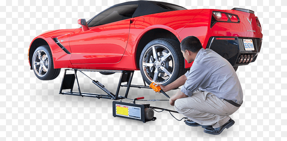 Quickjack Portable Car Lift Car Jack Lift Portable, Adult, Vehicle, Transportation, Tire Png