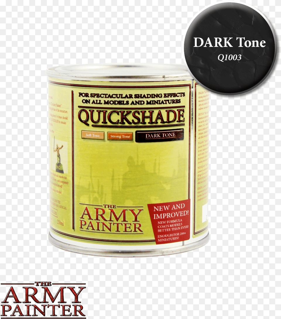 Quickshade Dark Tone Army Painter Quick Shade, Tin, Can, Aluminium, Canned Goods Free Png Download
