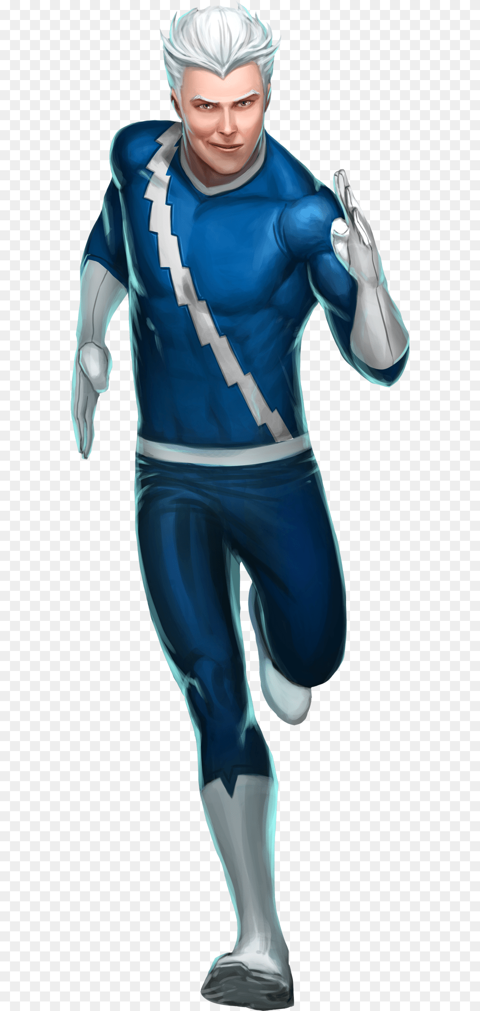 Quicksilver Marvel Heroes Quicksilver, Clothing, Costume, Person, Book Png Image