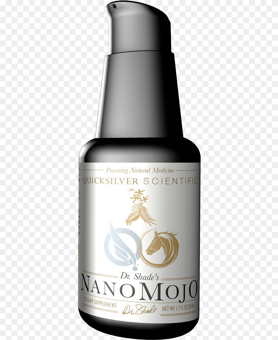 Quicksilver Scientific Liposomal Nanomojo Black Stallion, Bottle, Cosmetics, Perfume, Can Free Png