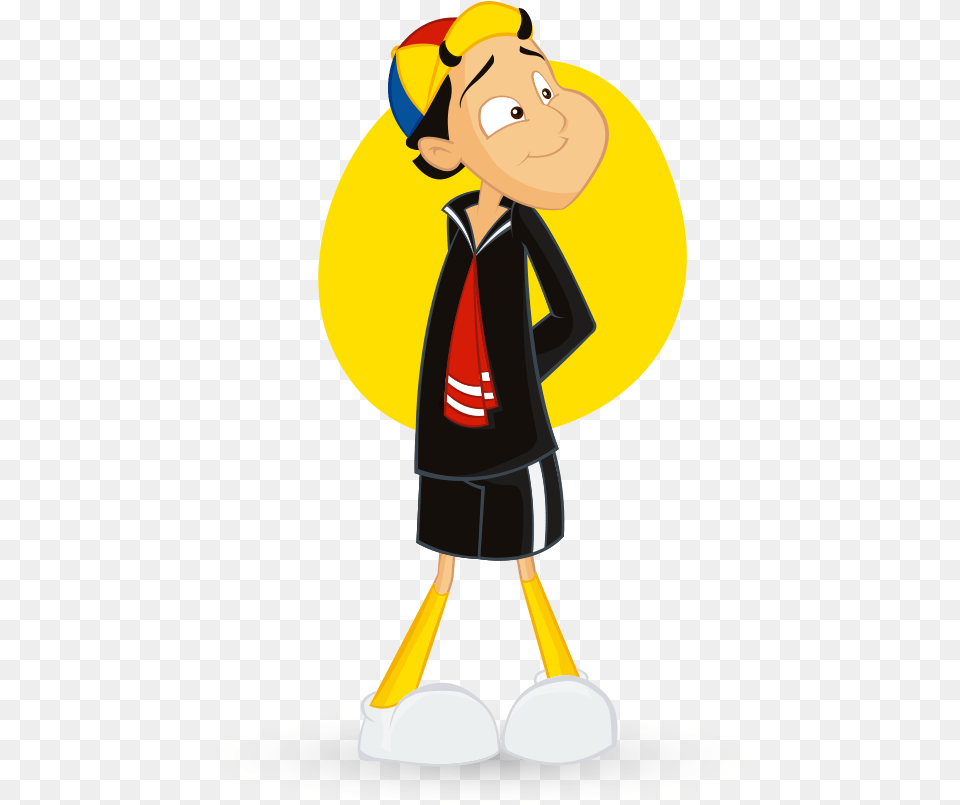 Quico Chavo Del 8 Animado Personajes, Clothing, Coat, Person, Cleaning Free Png