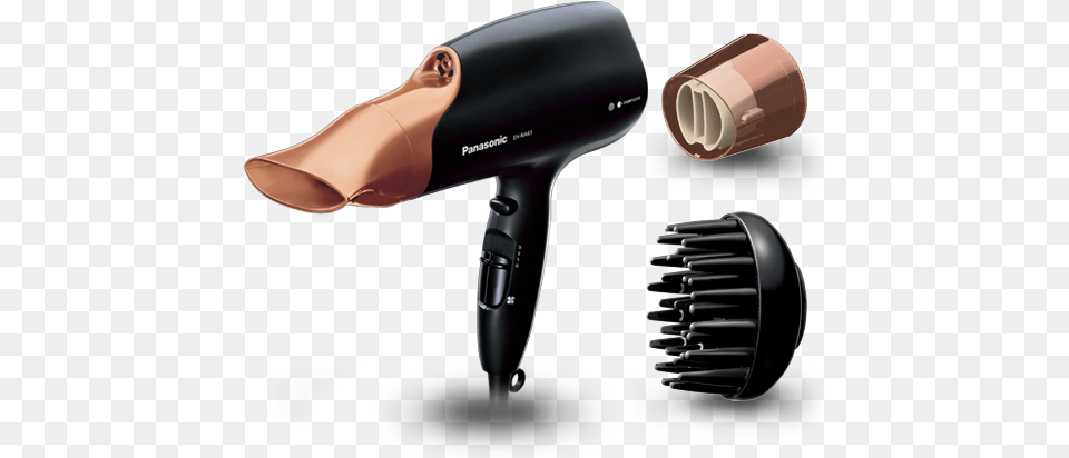 Quiet And Portable Nanoe Hair Dryer Eh Na65 Panasonic Uk Panasonic Rose Gold Hair Dryer, Appliance, Blow Dryer, Device, Electrical Device Free Png